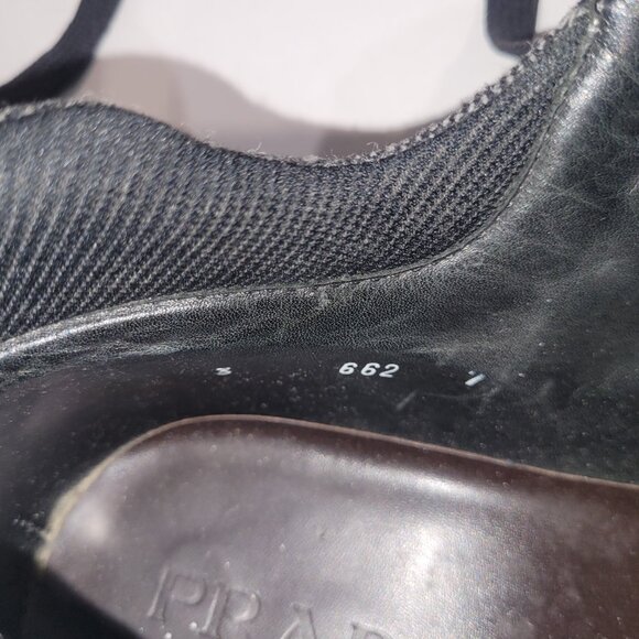 PRADA MEN’S BLACK LEATHER HIKING BOOTS TYROLEAN? BRIXXEN? Size 7 Prada - Picture 12 of 16